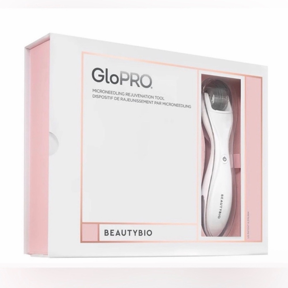 BeautyBio GloPRO Microneedling Regeneration Tool + Face Attachment Head